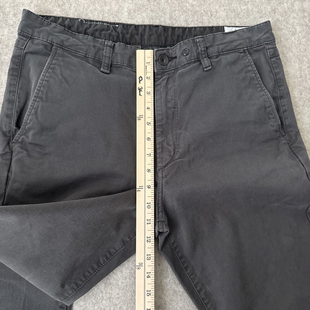 rag & bone Fit 2 Chino Pants Mens 34 Gray Slim Cotton Stretch - Picture 5 of 14